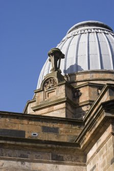 Detail of urn pinnacle at corner of dome