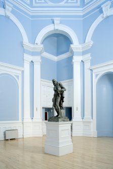Interior. Entrance hall, view from NE with statue of Diogenesby Stoddart