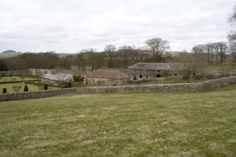View from ESE showing stables and coach house