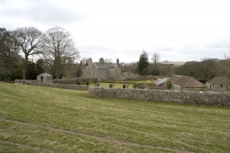 View from N towards house