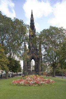 View from west of Scott Monument.