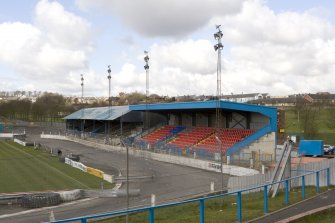 View of  new and old stand from E.
