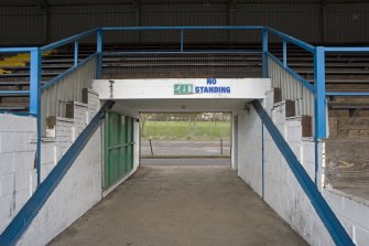 Detail of old stand entrance.
