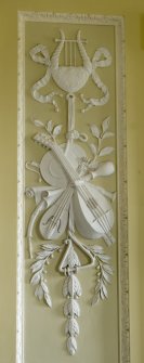 Interior. Staircase, detail of plasterwork