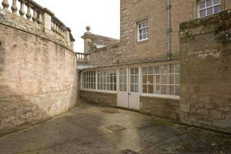 View of S courtyard