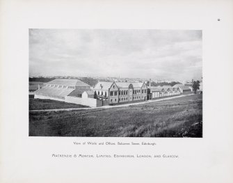 Catalogue of Horticultural Buildings by MacKenzie and Moncur.
View of Mackenzie and Moncur Works and Offices, Balcarres Street Edinburgh.