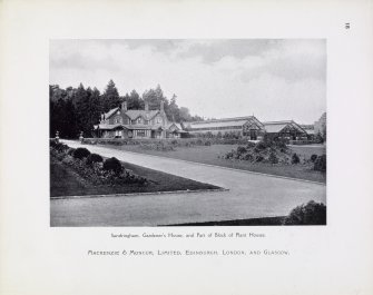 Catalogue of Horticultural Buildins by MacKenzie and Moncur.
Sandringham, Gardener's House, and Part of Block of Plant Houses.