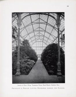 Catalogue of Horticultural Buildings by MacKenzie and Moncur
Interior of New Wing, Temperate House, Royal Botanic Gardens, Kew