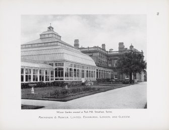 Catalogue of Horticultural Buildings by MacKenzie and Moncur
Winter Garden erected at Park Hill, Streatham, Surrey
