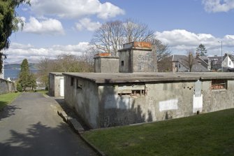 General view of N and S main buildings from SW.