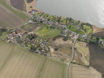 General oblique aerial view centred on the villages, taken from the NNW.