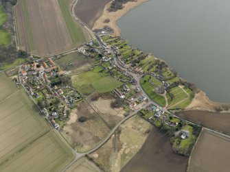General oblique aerial view centred on the villages, taken from the NW.