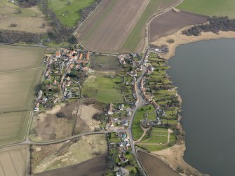 General oblique aerial view centred on the villages, taken from the W.