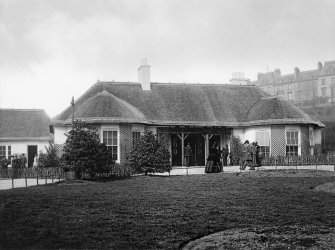 Digital copy of exhibition building in Kelvingrove Park, taken during the Glasgow International Exhibition in 1901.