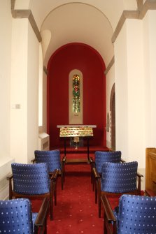 Interior. Ground floor, view of East side chapel