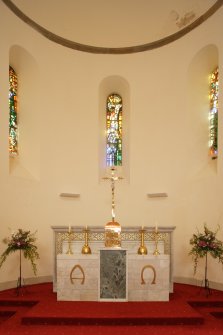 Interior. Ground floor, view of chancel from north northeast