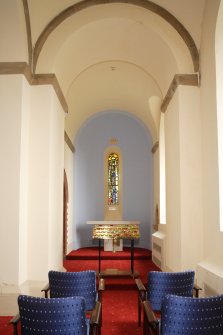 Interior. Ground floor, general view of west side chapel from NNW