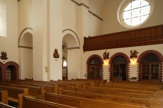 Interior. Ground floor, view from southeast