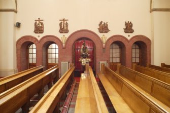 Interior. Ground floor, confessional, view from northeast
