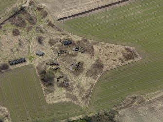 Oblique aerial view centred on the heavy anti-aircraft battery, taken from the ENE.