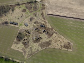 Oblique aerial view centred on the heavy anti-aircraft battery, taken from the N.