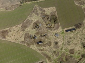 Oblique aerial view centred on the heavy anti-aircraft battery, taken from the SW.