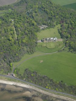 Oblique aerial view centred on Gosford House and policies, taken from the W.