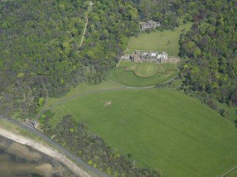 Oblique aerial view centred on Gosford House and policies, taken from the WSW.