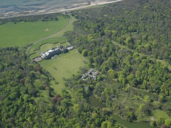 Oblique aerial view centred on Gosford House and policies, taken from the ESE.