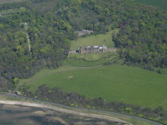 Oblique aerial view centred on Gosford House and policies, taken from the WSW.