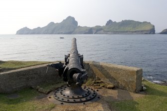 Village Bay, Gun Emplacement. View from N.