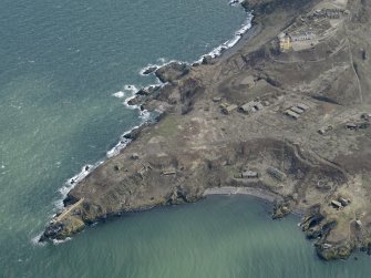 Oblique aerial view centred on the northern defences, taken from the NW.