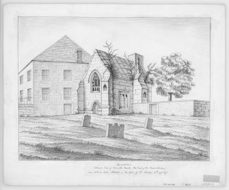 Digital copy of drawing showing St Mary's Aisle.