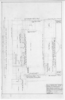 Survey of Existing Buildings, Detail of South End of Hall First Floor Level and Balcony.