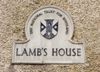 Detail of  National Trust plaque.