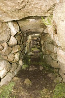 Village Bay, House of the Fairies. Interior of the souterrain from the entrance.