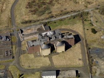 Oblique aerial view centred on the power station, taken from the S.