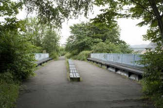 Bridge deck, view from S