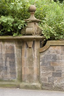 Detail of stone pillar with finial