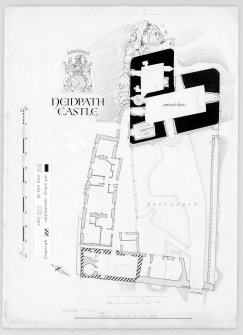 Neidpath Castle
Digital copy of plan of forecourt and entresol.
