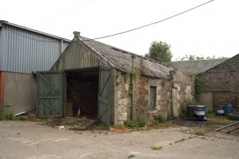 View of shed from N