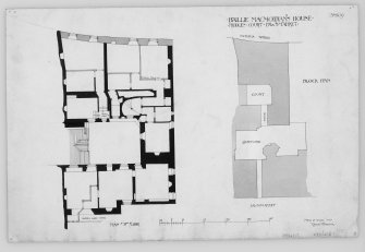 Block Plan and Plan of Third Floor
Mens. et delt. "R.T." (R Traquair)