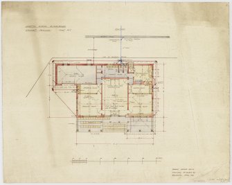 Plan of cricket pavilion.