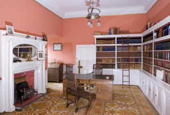 Interior. Tower. Second floor. Library