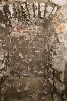 Interior. Basement. Wine cellar blocked opening