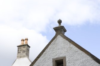 West  wing and gable.