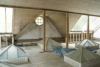 Interior. First floor. Attic space with lay lights