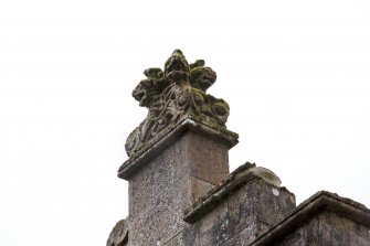 Scuptural finial. Detail