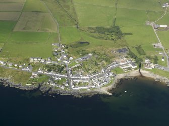 Oblique aerial view of the village of Port Charlotte, taken from the E.