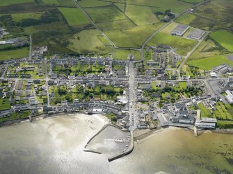 Oblique aerial view of the village of Bowmore, taken from the N.